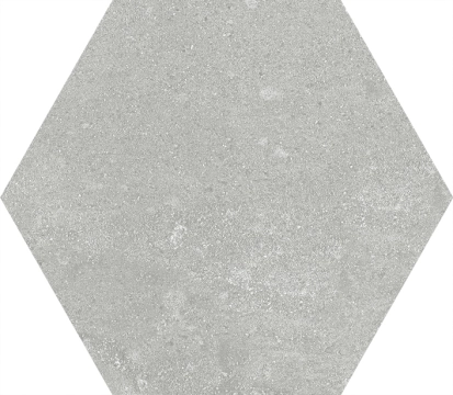 Groundhex Gris, Natural, 25.8x29cm, 10.00mm, Not rectified