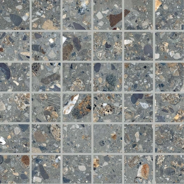 Dolmix Mosaico 4,8×4,8 FFM3 - Dark, Natural r9, 30x30cm, 9.00mm, Rectified