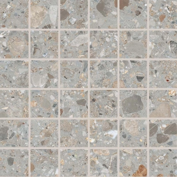 Dolmix Mosaico 4,8×4,8 FFM1 - Grey, Natural r9, 30x30cm, 9.00mm, Rectified