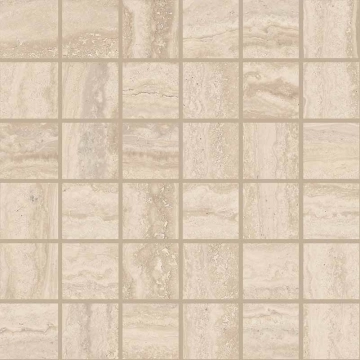 Omnia Mosaico 4,8×4,8 GKM8 - Romano Sand, Spazzolato r10, 30x30cm, 9.00mm, Rectified