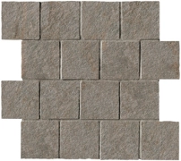 Percorsi Extra Mosaico Burattato J6M2 - Pietra Di Combe, Structured r11, 31.5x31.5cm, 9.00mm, Rectified