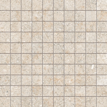 Brystone Mosaico 2,8×2,8 DYM3 - Ivory, Natural r9, 30x30cm, 9.00mm, Rectified