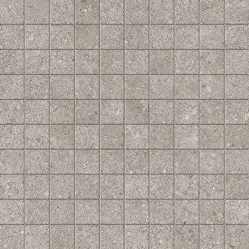 Brystone Mosaico 2,8×2,8 DYM1 - Grey, Natural r9, 30x30cm, 9.00mm, Rectified