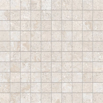 Brystone Mosaico 2,8×2,8 DYM5 - White, Natural r9, 30x30cm, 9.00mm, Rectified