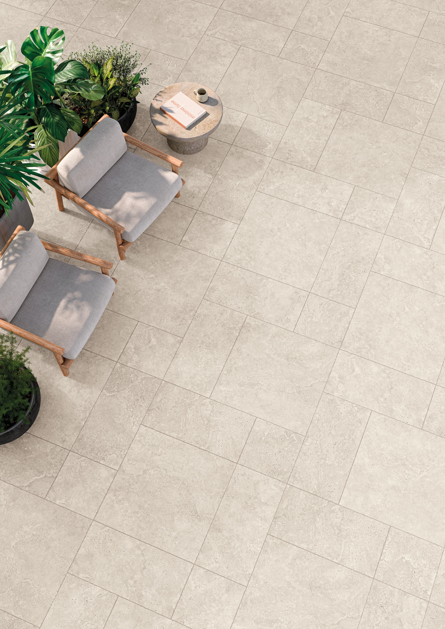 Ceramiche Keope Trevi Cross Ivory, Spazzolato r10, 60x60cm, 9.00mm