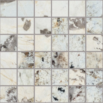 9cento Mosaico 4,8×4,8 M4F9 - Riflesso Bianco, Lappato, 30x30cm, 9.00mm, Rectified