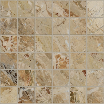 9cento Mosaico 4,8×4,8 M2F9 - Aurora Beige, Lappato, 30x30cm, 9.00mm, Rectified