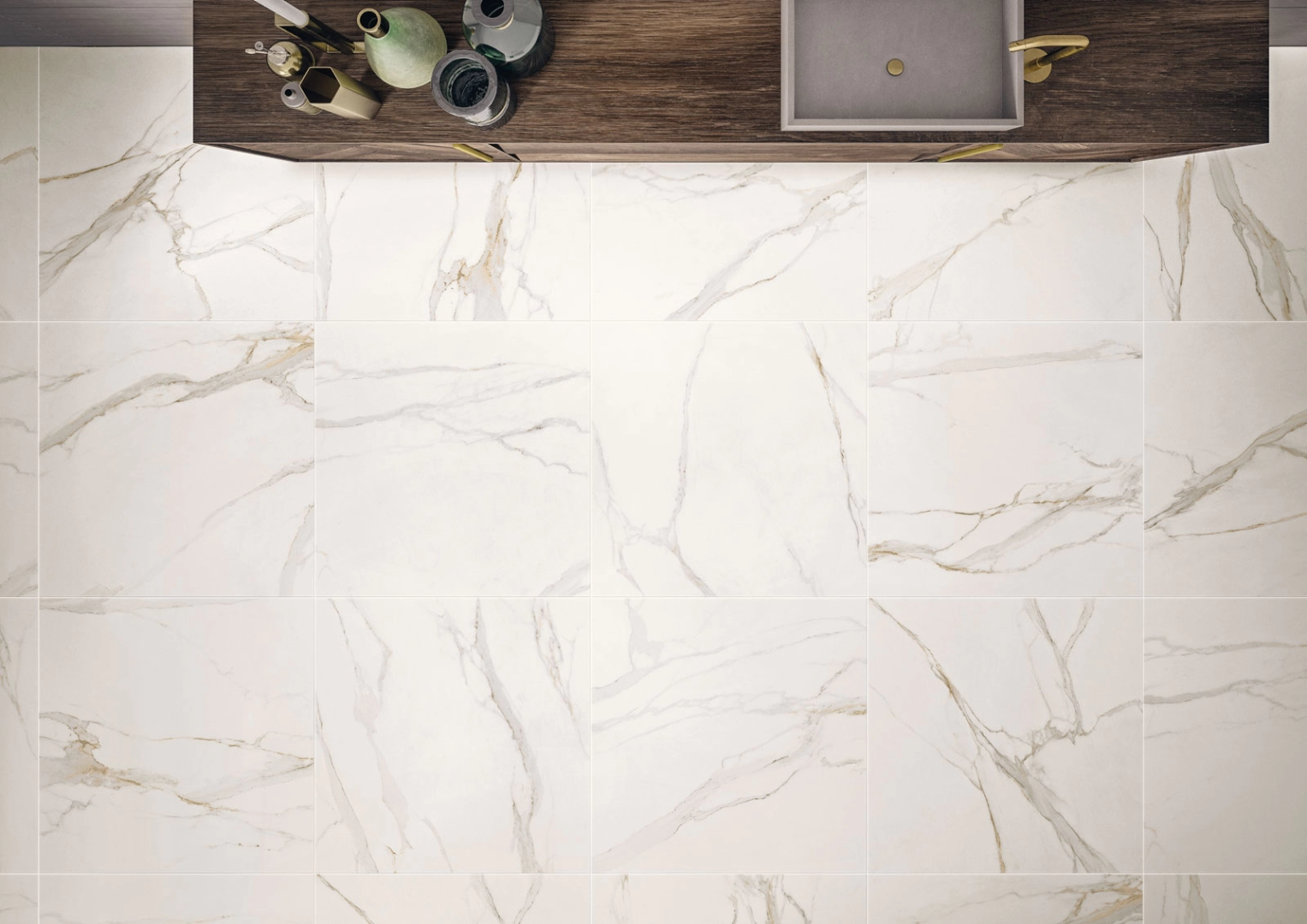 Ceramiche Keope Elements Lux Calacatta, Lappato, 120x278cm, 6.00mm ...