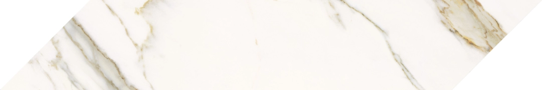 Elements Lux Chevron-dx 9TA2 - Calacatta Statuarietto, Lappato, 10x60cm, 9.00mm, Rectified