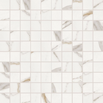 Elements Lux Mosaico 2,8×2,8 A2M8 - Calacatta Gold, Lappato, 30x30cm, 9.00mm, Rectified