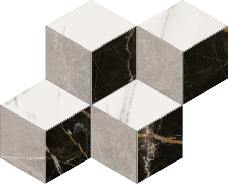 Elements Lux Mosaico Rombi A2MR - Mix, Lappato, 35.2x30cm, 9.00mm, Rectified