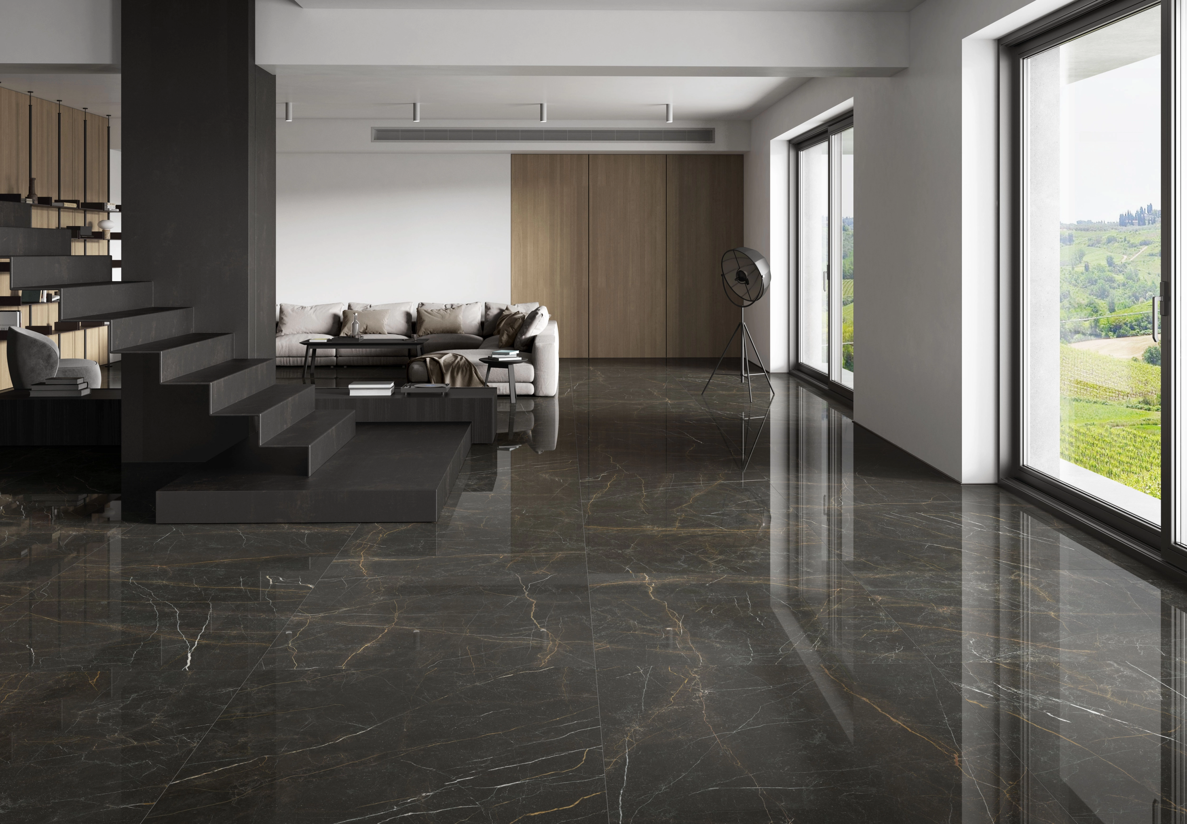 Argenta Ceramica Gold Nero, Marble