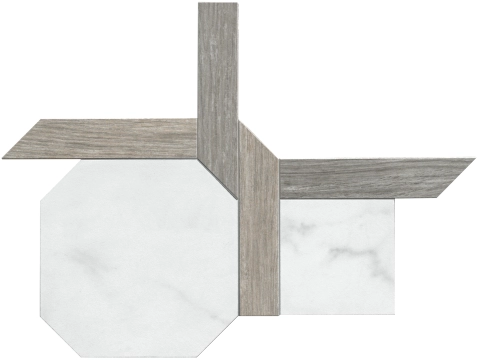 Norway Mosaico Intreccio 1052879 - Cold, Naturale, 30x30cm, 9.50mm, Not rectified