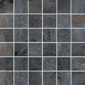 Costruire Mosaico 5x5 1062372 - Nero, Naturale, 30x30cm, 9.50mm, Not rectified