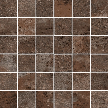 Costruire Mosaico 5x5 1062373 - Ruggine, Naturale, 30x30cm, 9.50mm, Not rectified