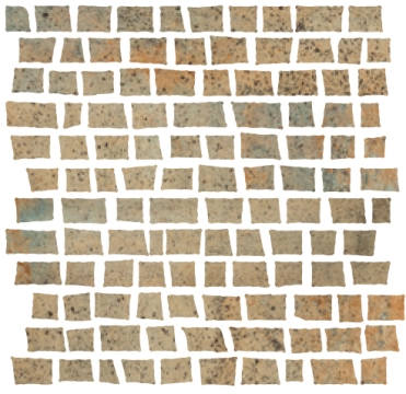 Costruire Mosaico Random 1086716 - Verde, Naturale, 30x30cm, 9.50mm, Not rectified