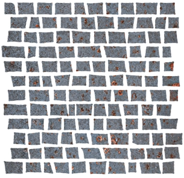 Costruire Mosaico Random 1062376 - Nero, Naturale, 30x30cm, 9.50mm, Not rectified