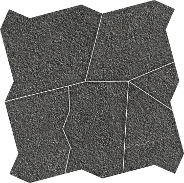 Eclettica Palladiana Mix 1082044 - Nero, Naturale, 58x58cm, 9.50mm, Not rectified