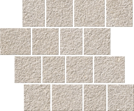 Eclettica Mosaico Pavè 1081798 - Argento Eclettico, Rock, 30x30cm, 9.50mm, Not rectified