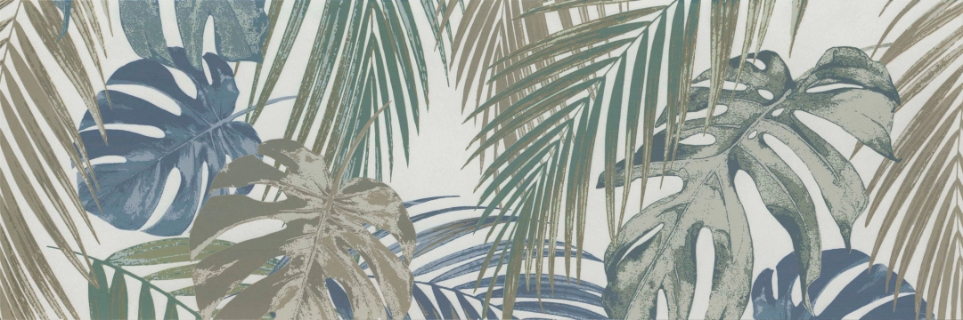 Momenti Decoro Ferns MAL5 - Bianco, Semi-matt, 31.5x47.24