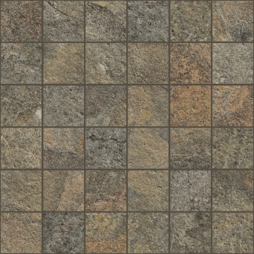 Rocking Mosaico M1HM - Grey, Strutturato, 30x30cm, 9.50mm, Not rectified