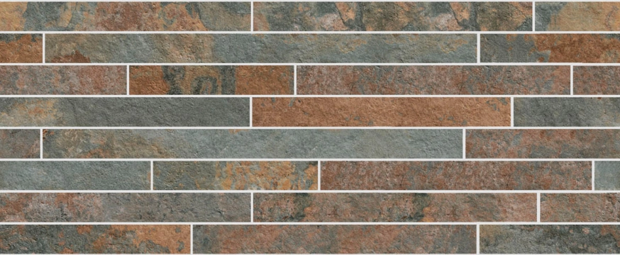 Rocking Mosaico M1HS - Multicolor, Strutturato, 22.5x55cm, 10.00mm, Not rectified