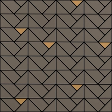 Eclettica Mosaico Bronze M3J6 - Taupe, Matt, 15.75x15.75