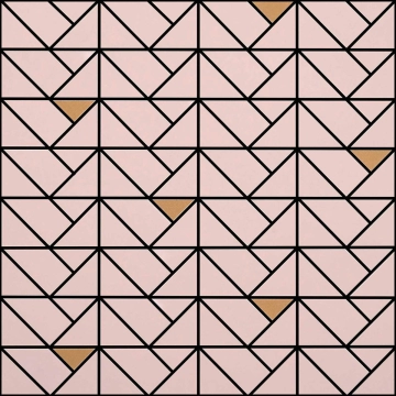Eclettica Mosaico Bronze M3J2 - Rose, Matt, 15.75x15.75