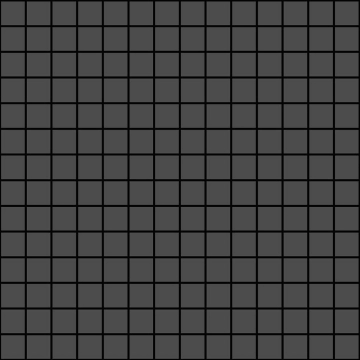Eclettica Mosaico M3S5 - Antracite, Semi-matt, 15.75x15.75