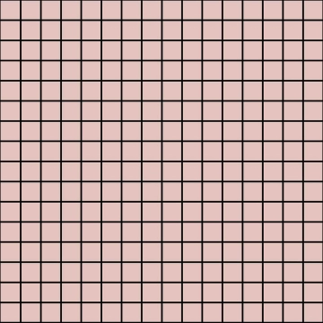 Eclettica Mosaico M3S0 - Rose, Semi-matt, 15.75x15.75