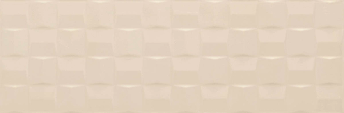 Pottery Struttura Cube 3D MMUZ - Champagne, Lux, 25x76cm, 9.00mm, Not rectified