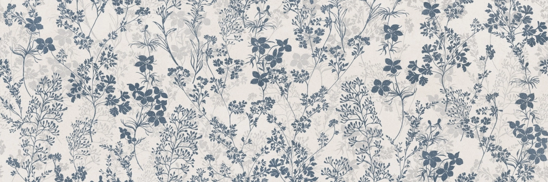 Cementum Wall Decoro Flowery MMDW - Freddo, Matt, 40x120cm, 6.00mm, Rectified
