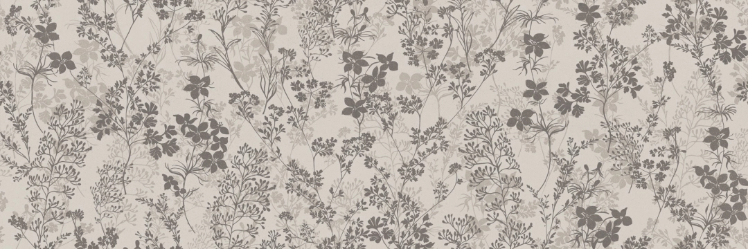 Cementum Wall Decoro Flowery MMDV - Caldo, Matt, 40x120cm, 6.00mm, Rectified