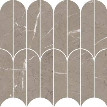 Allmarble Mosaico Ventaglio MEZQ - Tafu, Lux, 29.8x29.8cm, 10.00mm, Not rectified