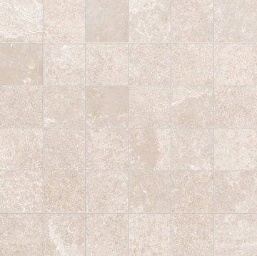 Groove Mosaico 5x5 E3FR - Hot White, Naturale, 30x30cm, 9.50mm, Rectified