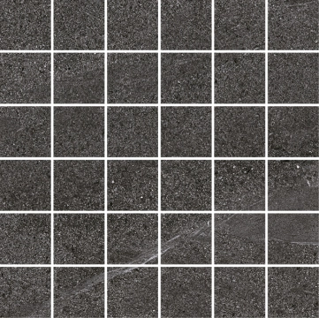 Landstone Mosaico 5x5 53191 - Anthracite, Naturale, 30x30cm, 9.00mm, not-rectified