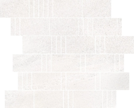 Landstone Mosaico Pave 53117 - White, Naturale, 30x30cm, 9.00mm, not-rectified