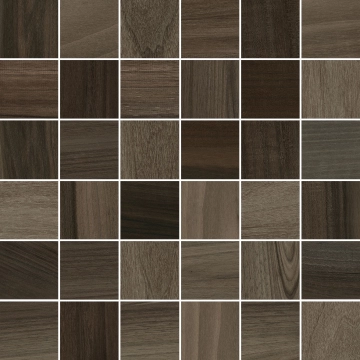Wood Design Mosaico 5x5 200560 - Dark Walnut, Naturale, 30x30cm, 9.00mm, not-rectified