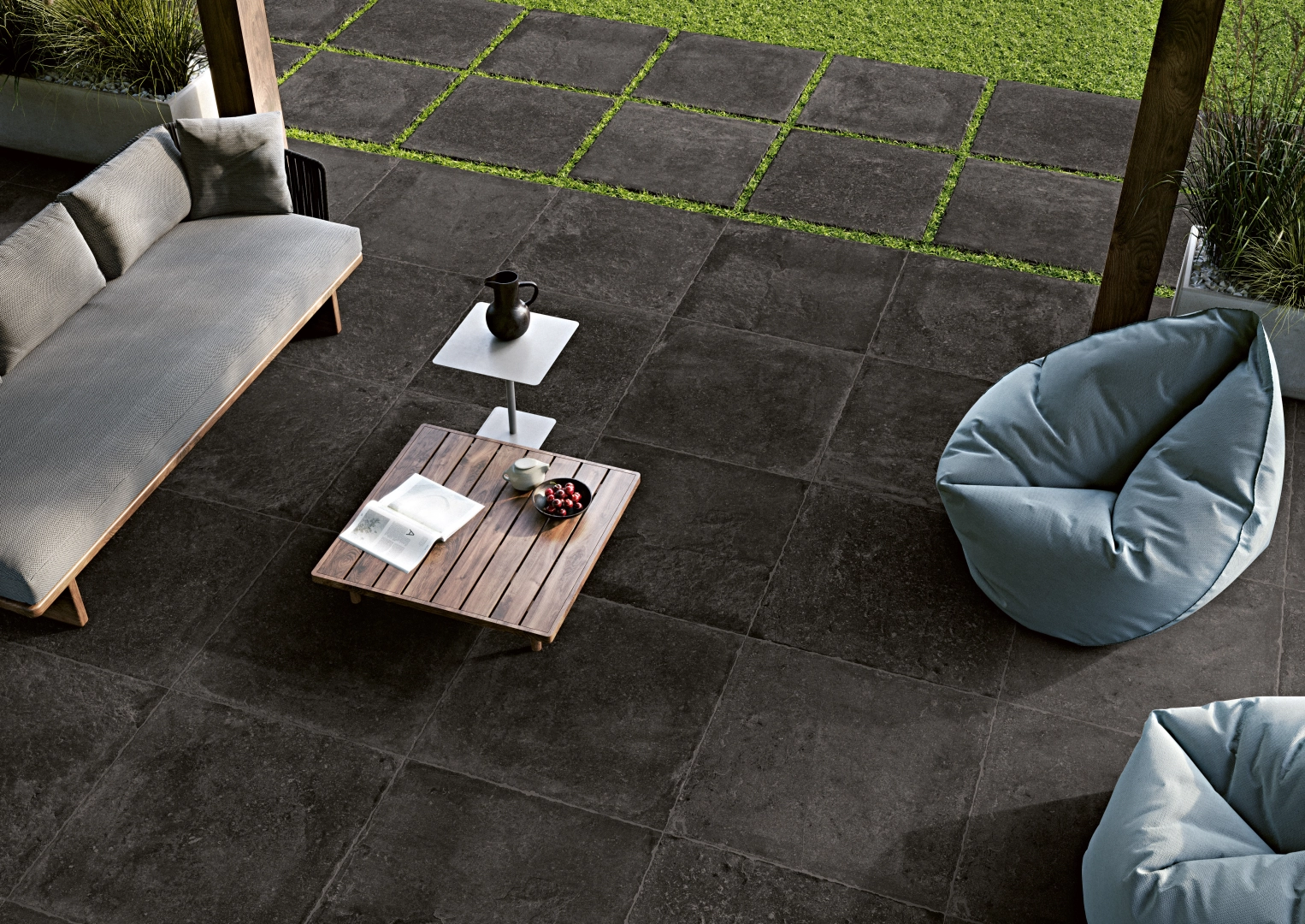 Isla Tiles I-stone Dark, Natural, 80x80cm, 9.50mm, Rectified — SKU ...