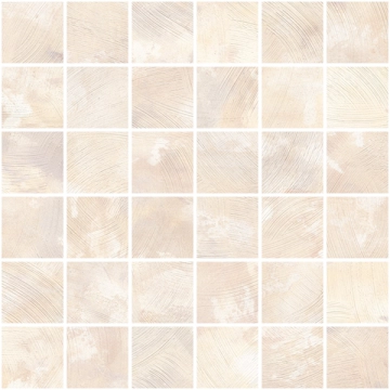 Spatolato Mosaico 5x5 8430828333127 - Cream, Natural, 29.75x29.75cm, 10.00mm, Not rectified