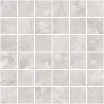 Spatolato Mosaico 5x5 8430828333141 - Grey, Natural, 29.75x29.75cm, 10.00mm, Not rectified
