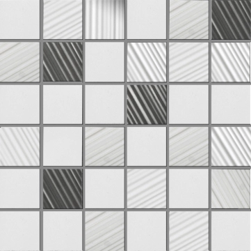 Neutral Mosaico 5x5 8430828234196 - Blanco, Brillo, 29.75x29.75cm, 7.00mm, Rectified