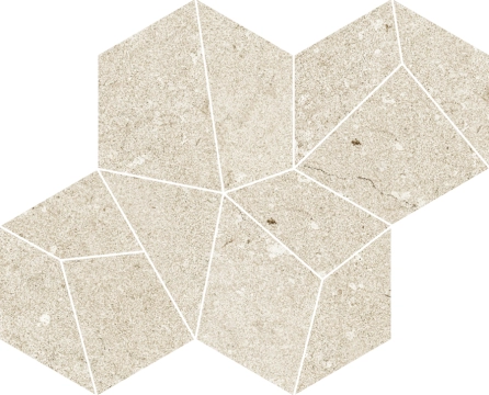 Dstone Mosaico Tren 8430828321414 - Sand Music, Natural, 42x34cm, 10.00mm, Rectified