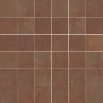 Cotto Mosaico 5x5 8430828300181 - Rosso, Natural, 29.75x29.75cm, 10.00mm, not-rectified