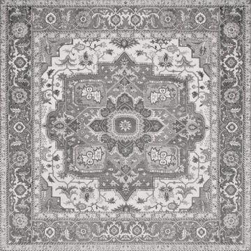 Kilim 8431940291487 - Black, Natural, 59.55x59.55cm, 7.00mm, Rectified