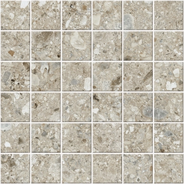 Reaction Mosaico su Rete 137728 - Trace, Naturale, 30x30cm, 7.00mm, Rectified