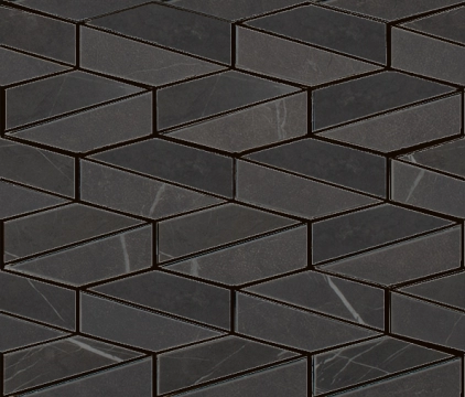 Lux Experience Mosaico Esagona Allungato Mix MW02MESAM - Pietra Grey, Mix, 25.5x29.5cm, 9.00mm, Not rectified