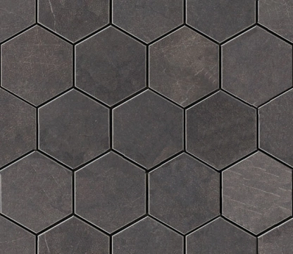 Lux Experience Mosaico Esagona MW02MESFA - Pietra Grey, Fade, 26x30cm, 9.00mm, Not rectified