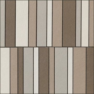 Nuances Mosaico Listelli Mix Caldo NU00MLC1 - 1, Strideup, 30x30cm, 9.00mm, Not rectified