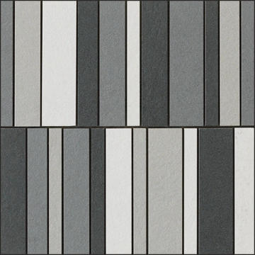 Nuances Mosaico Listelli Mix Freddo NU00MLF1 - 1, Strideup, 30x30cm, 9.00mm, Not rectified